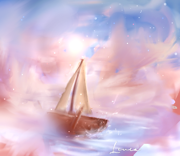 Barco nas nuvens