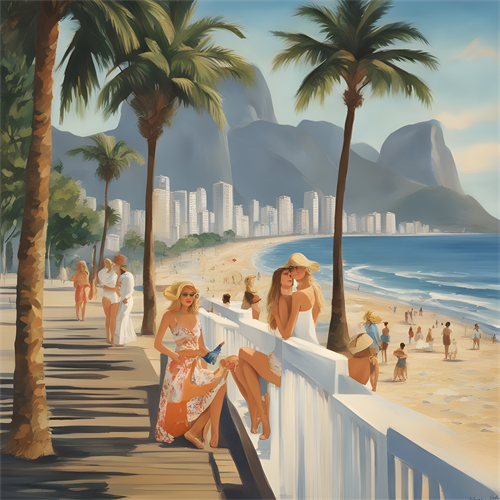 Walk in Time: Four Women at Ipanema Retro 04/08#