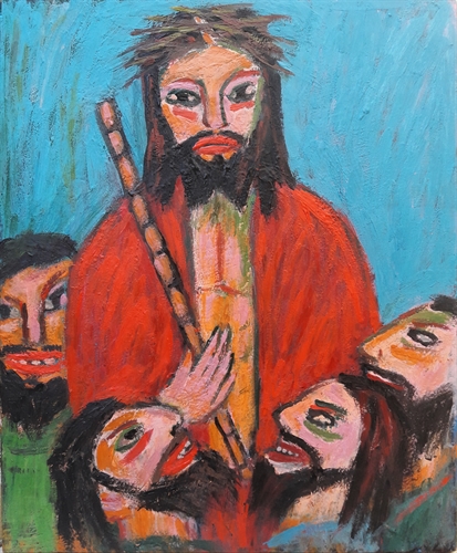 Cristo sendo escarnecido