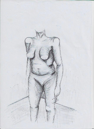 Modelo vivo: exercício do desenho da figura humana #3