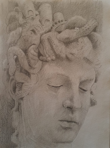 Cabea de Medusa(detalhe) - Benvenuto Cellini