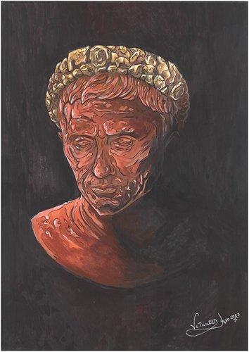 Pncio Pilatos - prefeito da provncia romana da Judeia do ano 26 d.C. at o ano 36 d.c .( Escultura em Calcita )