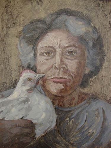 Retrato - A galinha e a velha