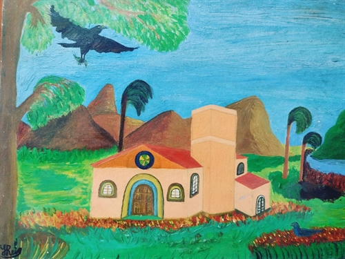 Casa com Águia Voando