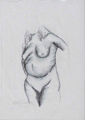 Modelo vivo: exercício do desenho da figura humana #1