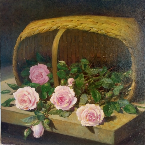 Rosas e cesto