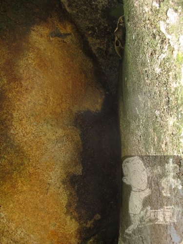 Uma cara e uma pedra