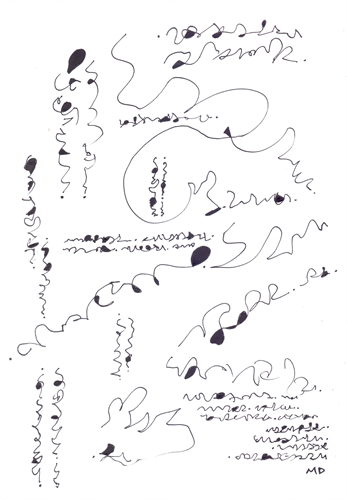 Desenhos caligráficos