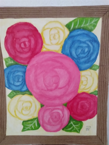 Rosas Coloridas rosas