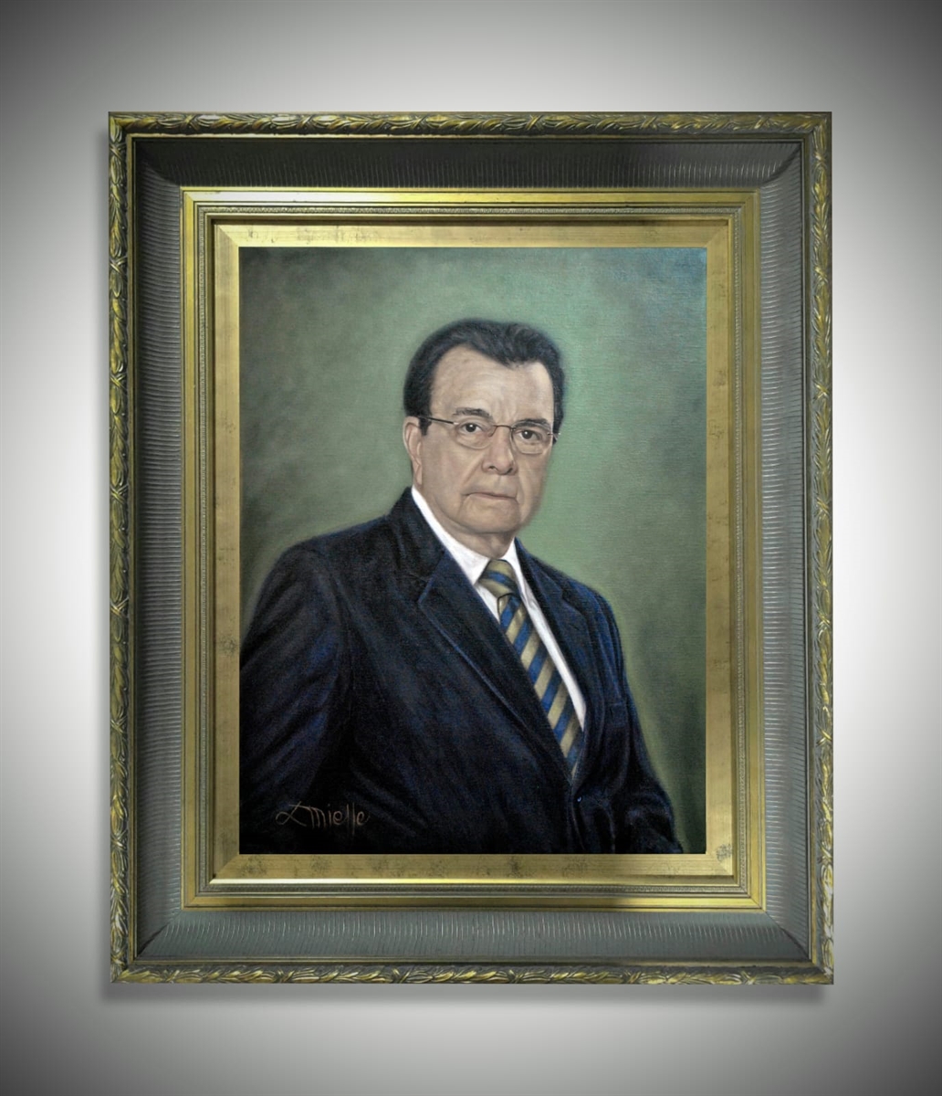Pintura a Óleo - Retrato Dr. Fábio de Salles Meirelles - Presidente Faesp