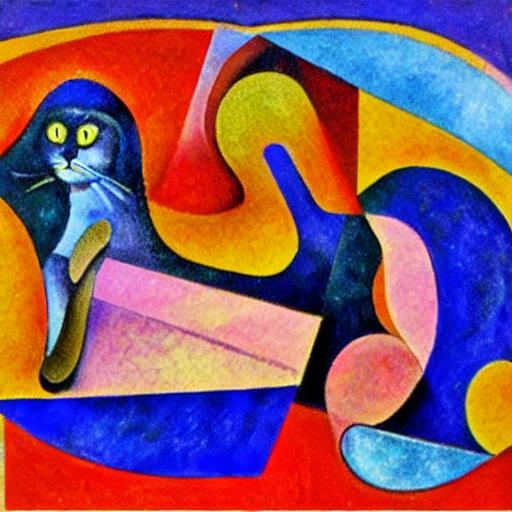 Felino em Metamorfose Sinuosa