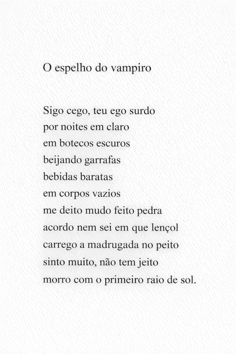 O espelho do vampiro