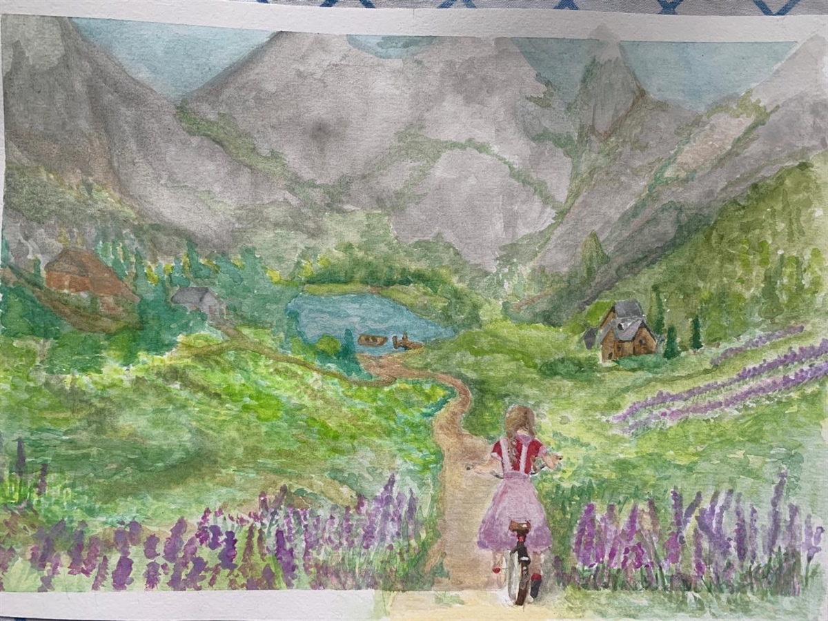 A menina que entrou na aquarela