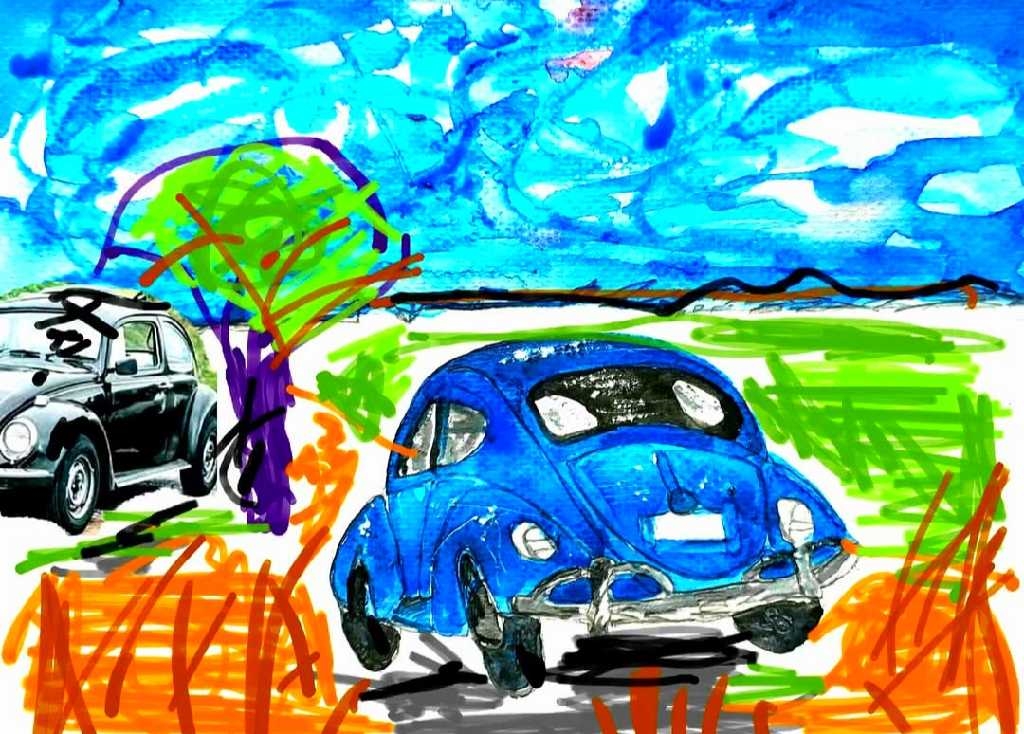 Árvore com Volkswagen